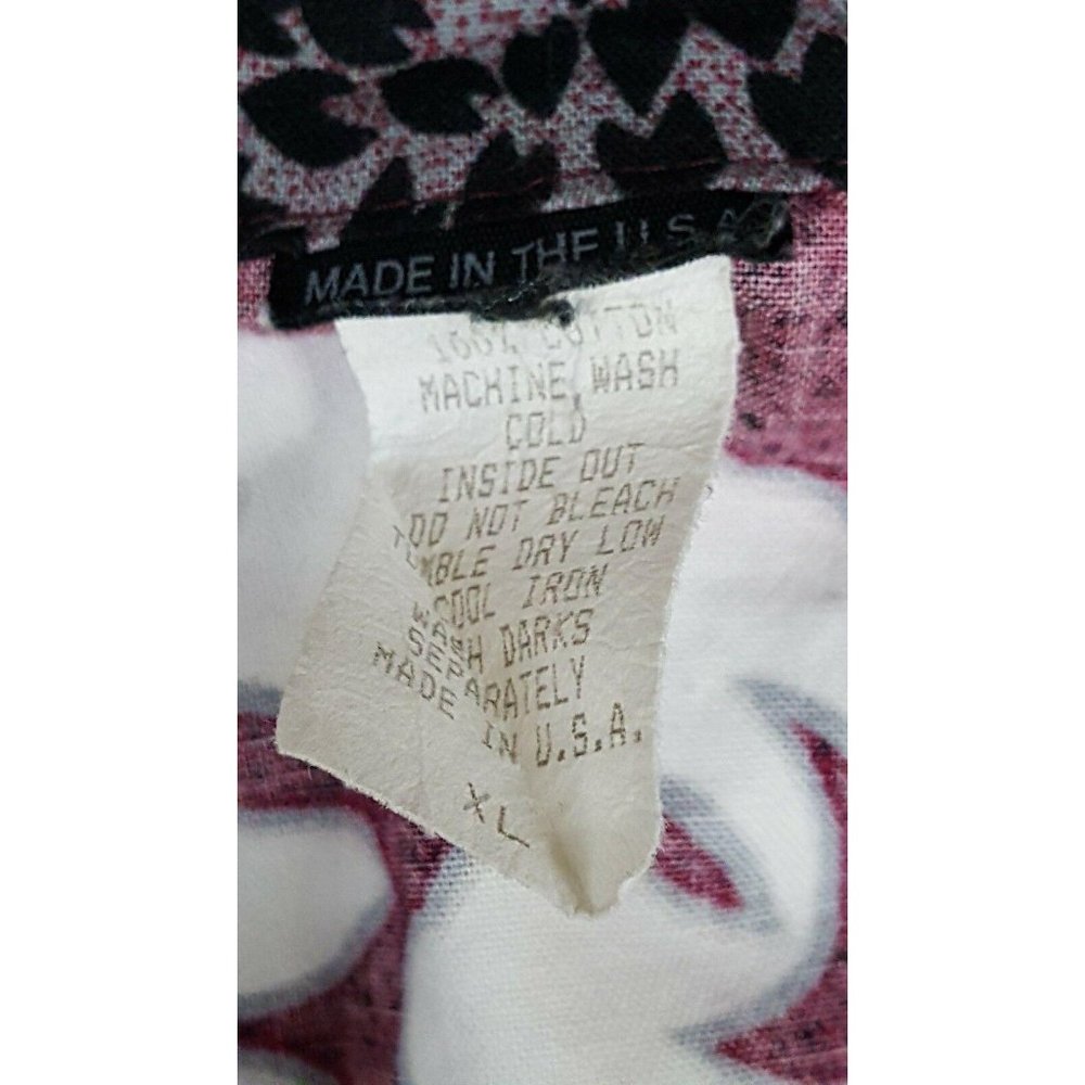 VTG Griz Hawaiian Shirt Mens XL Pineapple Floral - Picture 2 of 9